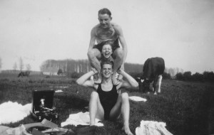 Rosie, her boyfriend Wim, and their friend Franz, 1934