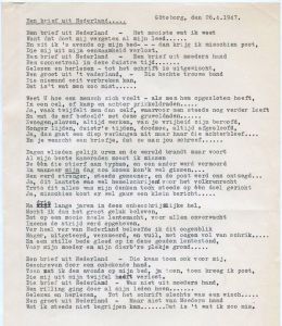 Letter from the Netherlands