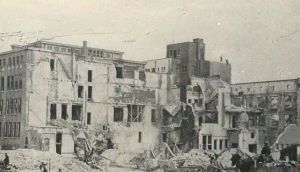 Rotterdam after bombing, 1940
