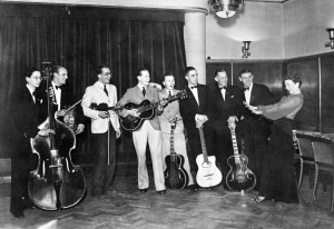 Rosie with musicians, November 1940