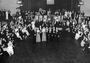 Rosie in the Vereeniging dressed in her white ball gown (seated, foreground left)