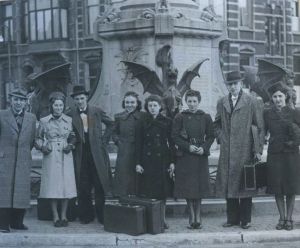 Departing for a dance competition in Amsterdam, 1939
