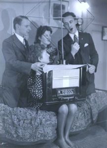 Rosie and friends with an illegal radio, 1941