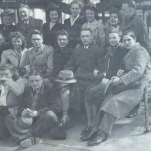 Rosie, left, withTilburg dance students, 1941