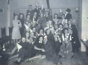 Rosie's attic, 1942, Rosie third from right in back