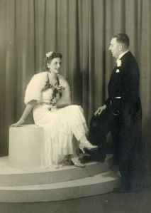 Rosie and Leo, performing in a musical